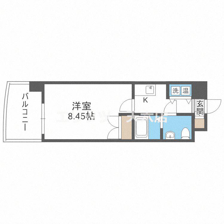 REMASIONKITA(1K/3階)の間取り写真