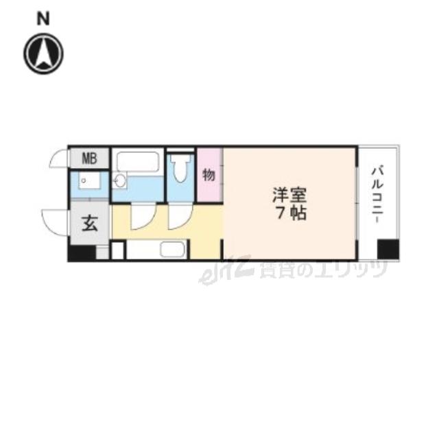 エムズコート(ワンルーム/3階)の間取り写真
