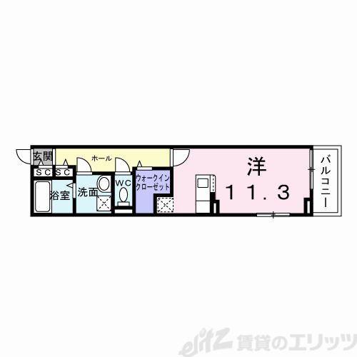 菅原2丁目アパート(ワンルーム/3階)の間取り写真