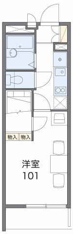 レオパレストルテュー(1K/1階)の間取り写真
