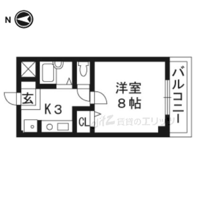 グレースメゾン本町(1K/3階)の間取り写真