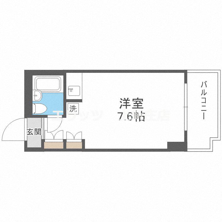 メゾン第5新大阪(ワンルーム/9階)の間取り写真
