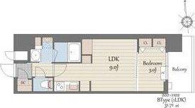 S-RESIDENCE天満橋AR(1LDK/6階)の間取り写真