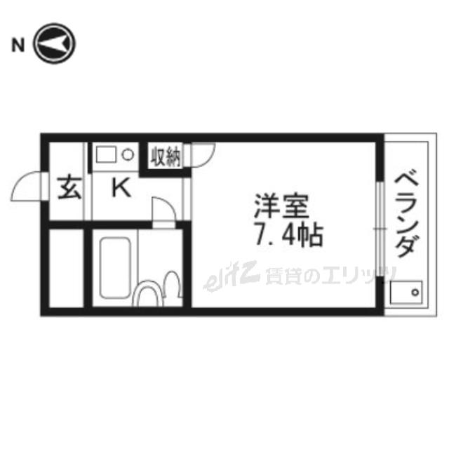 ロイヤルミサワ(1K/3階)の間取り写真