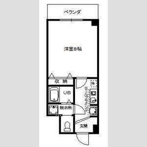 フルハウス(1K/1階)の間取り写真