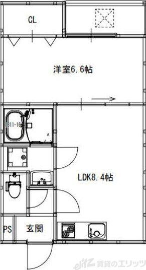 ACT正雀(1LDK/2階)の間取り写真