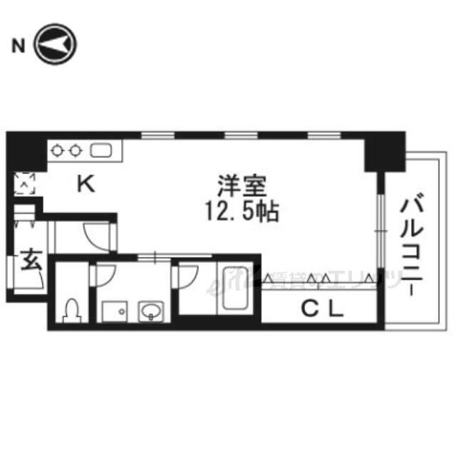 COCOVILLAGE(ワンルーム/2階)の間取り写真