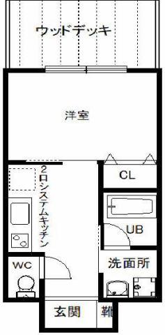 協同レジデンス摂津富田(1K/7階)の間取り写真