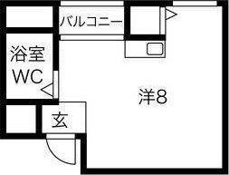 プレアール井高野(ワンルーム/3階)の間取り写真