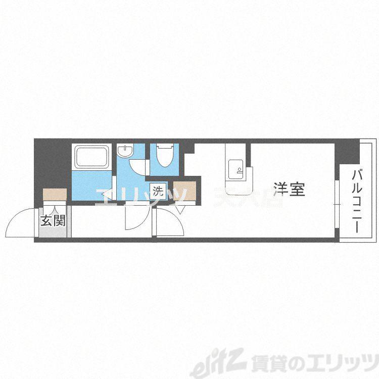 アドバンス新大阪V(1K/3階)の間取り写真