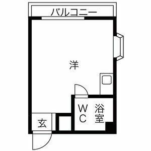 プレアール吹田泉町2(ワンルーム/1階)の間取り写真