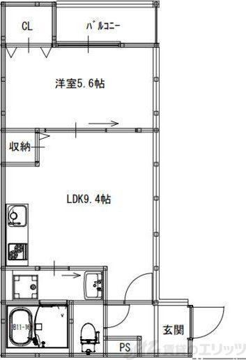 ACT正雀(1LDK/1階)の間取り写真