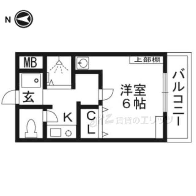 ヴィラコジュカ(1K/2階)の間取り写真