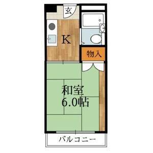 ハイツカメリア(1K/1階)の間取り写真