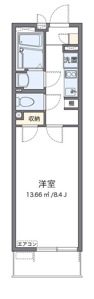 クレイノTAISEI(1K/3階)の間取り写真