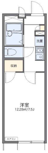 レオパレスプラスパ寿(1K/1階)の間取り写真