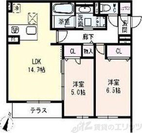 クラシスト瑞光(2LDK/3階)の間取り写真
