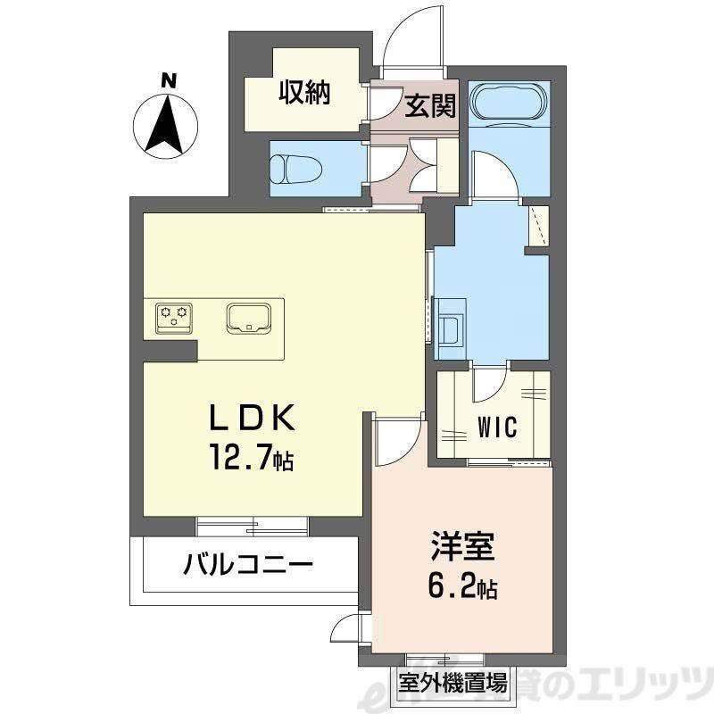 和の杜 江坂(1LDK/3階)の間取り写真