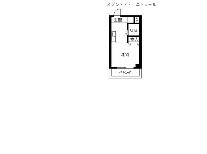 メゾンドエトワール(ワンルーム/6階)の間取り写真