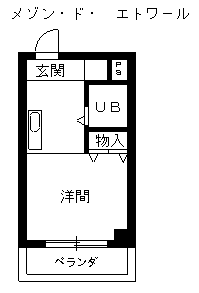 メゾンドエトワール(ワンルーム/3階)の間取り写真