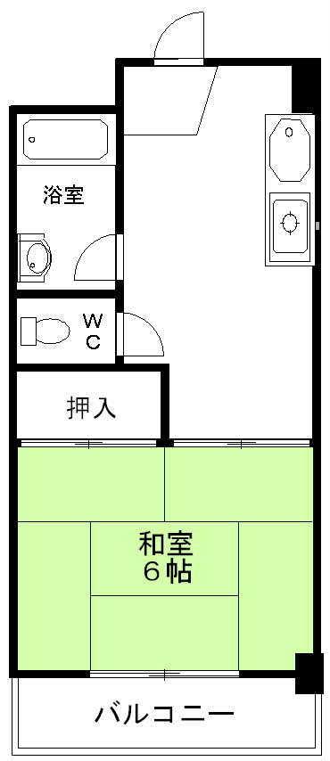 東海伸銅ビル(1DK/3階)の間取り写真