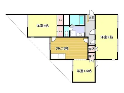 コピアスG(3DK/2階)の間取り写真