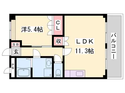 フェイバリット(1LDK/2階)の間取り写真