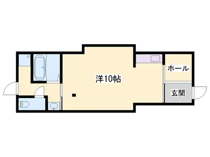 山陽本線 姫路駅 徒歩9分 1階建 築71年(ワンルーム)の間取り写真