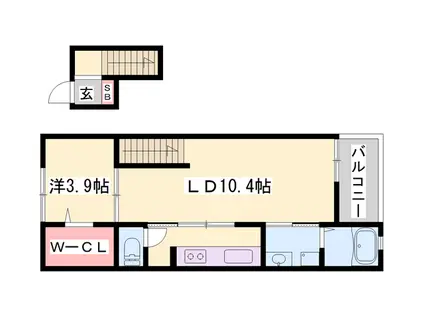 フィレールデュトラジャⅦ(1LDK/4階)の間取り写真