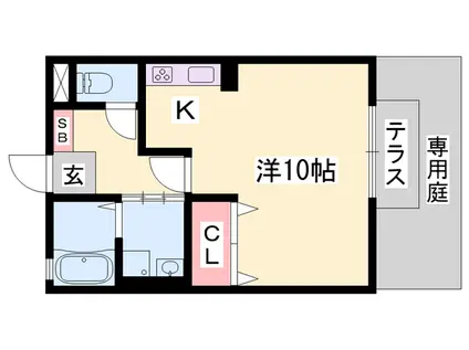 メゾンルエ西蒲田(ワンルーム/1階)の間取り写真