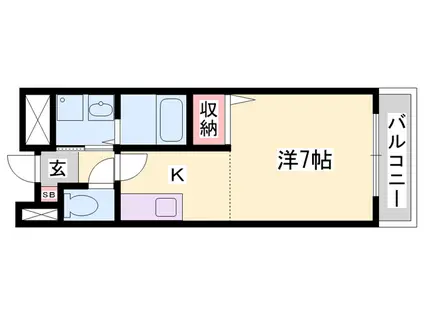 ブリーズ(1K/1階)の間取り写真