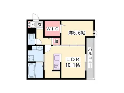 ROYAL D-ROOM(1LDK/3階)の間取り写真