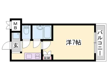 サンロード・スクエア・ショウワ(1K/9階)の間取り写真