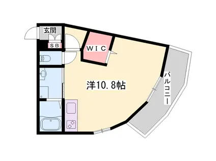 ソプラリア(ワンルーム/3階)の間取り写真