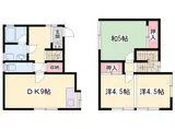播但線 新野駅(兵庫) 徒歩32分 2階建 築28年