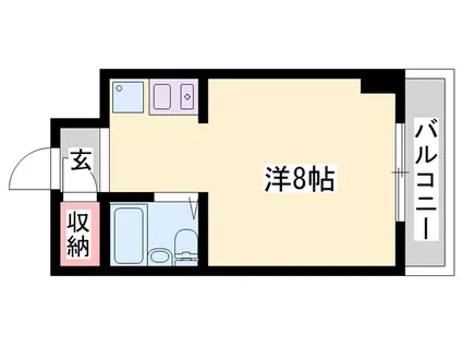 第15サンライズイトウ(1K/1階)の間取り写真