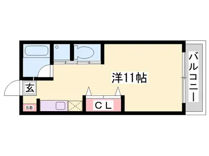 アーバンコート21(ワンルーム/2階)の間取り写真