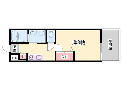 メゾン エトワール(1K/2階)の間取り写真