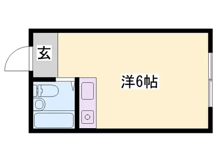 カーサ香呂(ワンルーム/2階)の間取り写真