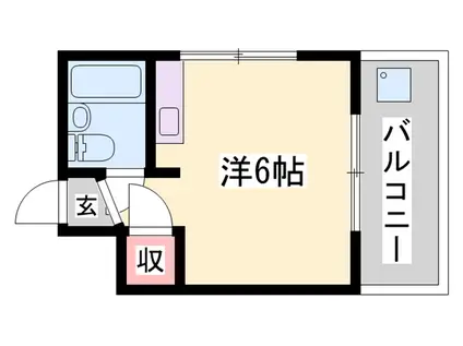 ジョイス英賀保(ワンルーム/1階)の間取り写真