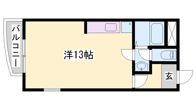 シティーライフ保城(ワンルーム/5階)の間取り写真