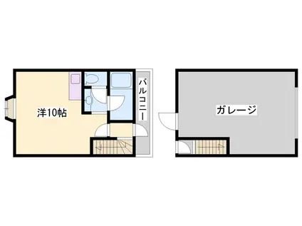 カメーラピノ23(ワンルーム/1階)の間取り写真