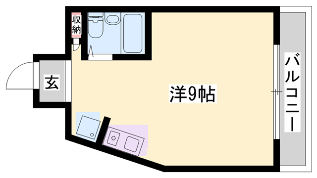 第15サンライズイトウ(ワンルーム/3階)の間取り写真