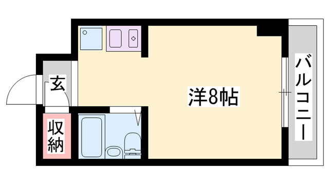 第15サンライズイトウ(1K/3階)の間取り写真