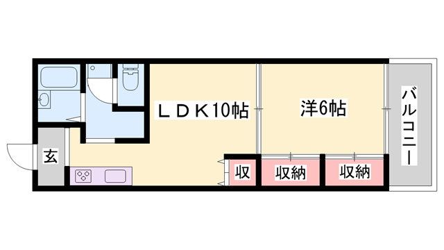 サンヴェール21(1LDK/2階)の間取り写真
