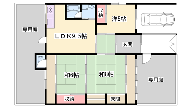播但線 野里駅 徒歩18分 1階建 築59年