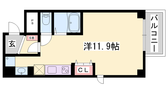 MAISON ASAHI(ワンルーム/2階)の間取り写真