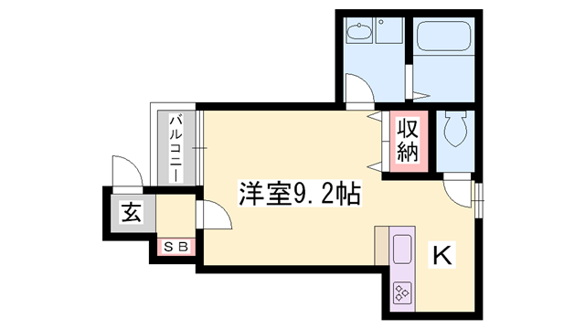 シティシングル(ワンルーム/1階)の間取り写真