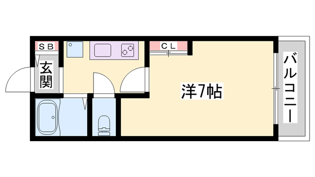 VILLA COCO(1K/2階)の間取り写真