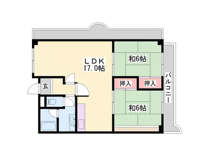 ブエナビスタ姫路青山イースト(3LDK/3階)の間取り写真